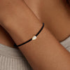 Couple Adjustable Braided Cord S925 Sterling Silver Zirconium Inlaid Dropshaped Electroplated Bracelet For Men And Women