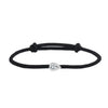 Couple Adjustable Braided Cord S925 Sterling Silver Zirconium Inlaid Dropshaped Electroplated Bracelet For Men And Women
