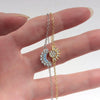 Couple Bracelet Copper Electroplated Moon Sun Style
