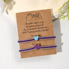Couple Bracelet Set Loveshaped Handwoven Simple Style