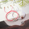 Couple Bracelet Set Loveshaped Handwoven Simple Style