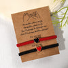 Couple Bracelet Set Loveshaped Handwoven Simple Style