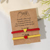 Couple Bracelet Set Loveshaped Handwoven Simple Style