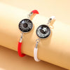 Couple Bracelet Zinc Alloy Personality Style With Letters Numbers Text Pattern Seiko Processing