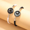 Couple Bracelet Zinc Alloy Personality Style With Letters Numbers Text Pattern Seiko Processing