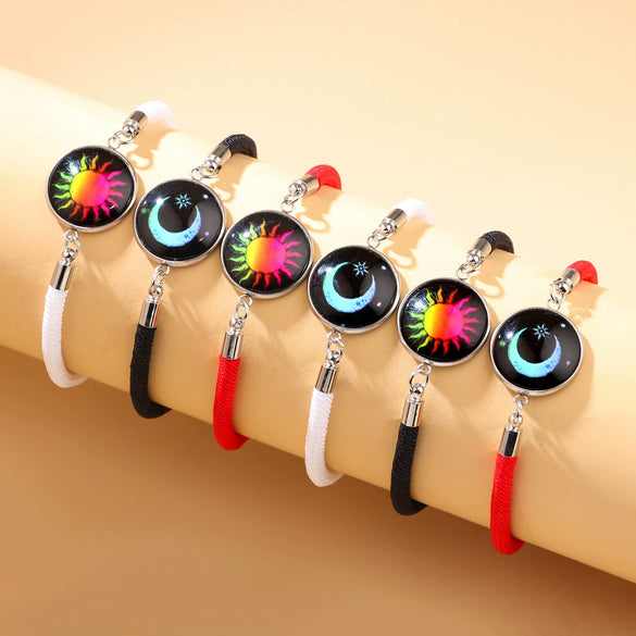 Couple Bracelet Zinc Alloy Personality Style With Letters Numbers Text Pattern Seiko Processing