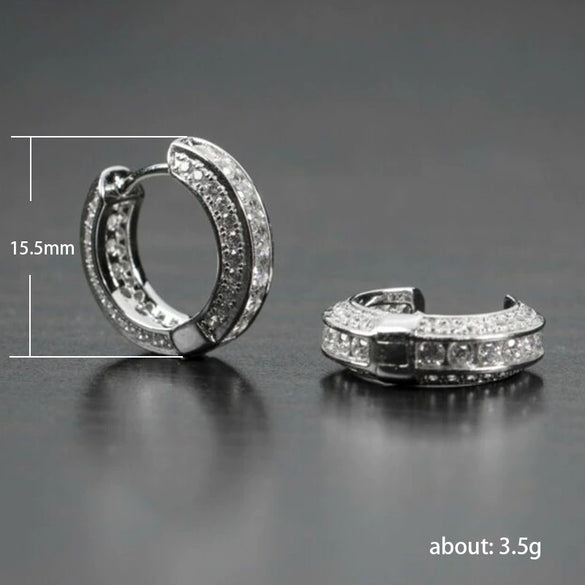 Couple Earrings Copper Geometric Style