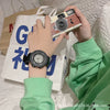Couple Electronic Watch Plastic Case Silicone Strap Casual Trend Digital Multifunctional Luminous