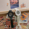 Couple Electronic Watch Plastic Case Silicone Strap Casual Trend Digital Multifunctional Luminous