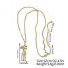 Couple Hug Fashion Allmatch Jewelry Stainless Steel Copper Geometric Handmade Pendant Necklace