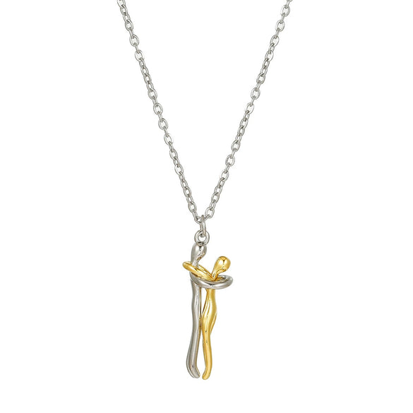 Couple Jewelry Copper Handmade O Word Chain Pendant Necklace