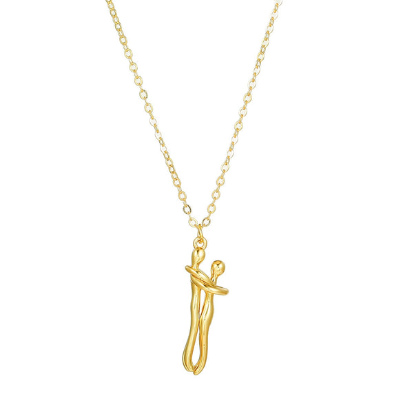 Couple Jewelry Copper Handmade O Word Chain Pendant Necklace