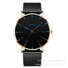 Couple Mesh Belt Quartz Watch Alloy Case Stainless Steel Strap And Buckle Round Dial Leisure Style