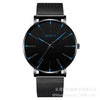 Couple Mesh Belt Quartz Watch Alloy Case Stainless Steel Strap And Buckle Round Dial Leisure Style