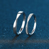 Couple Mobius Ring 925 Sterling Silver Geometric Electroplated Jewelry