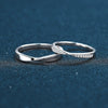 Couple Mobius Ring 925 Sterling Silver Geometric Electroplated Jewelry
