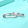 Couple Mobius Ring 925 Sterling Silver Geometric Electroplated Jewelry