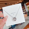 Couple Necklace Titanium Steel Geometric Light Luxury Simple Design Jewelry