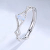 Couple Opening Ring S925 Silver Electroplated