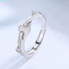 Couple Opening Ring S925 Silver Electroplated