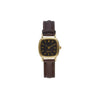 Couple Quartz Belt Watch Alloy Case Imitation Leather Strap Square Dial