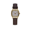 Couple Quartz Belt Watch Alloy Case Imitation Leather Strap Square Dial