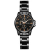 Couple Quartz Watches Alloy Case Fine Steel Strap Stainless Steel Buckle Round Dial Business Style