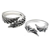 Couple Ring Angel And Devil Wings Retro Style Copper Electroplated