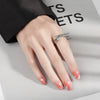 Couple Ring Angel And Devil Wings Retro Style Copper Electroplated