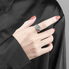 Couple Ring Angel And Devil Wings Retro Style Copper Electroplated