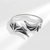 Couple Ring Angel And Devil Wings Retro Style Copper Electroplated