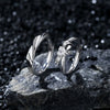 Couple Ring S925 Silver Heart Bow Open Ring Jewelry With Electroplating