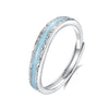 Couple Ring 925 Sterling Silver Heart Shape Electroplated Jewelry