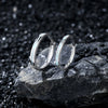 Couple Ring 925 Sterling Silver Niche Geometric Electroplated