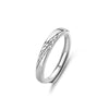 Couple Ring 925 Sterling Silver Wheat Ear Flowers Diamond Style