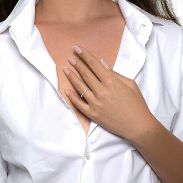 Couple Rings Alloy Sterling Silver Electroplated Simple Design