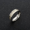 Couple Rings Stainless Steel Geometric Luminous Dripping Oil Jewelry