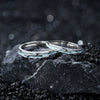 Couple Rings 925 Sterling Silver Electroplating Luminous Jewelry