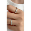 Couple Rings 925 Sterling Silver Electroplating Luminous Jewelry