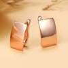 Couple Style Rectangular Geometric Copper Earrings