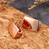 Couple Style Rectangular Geometric Copper Earrings
