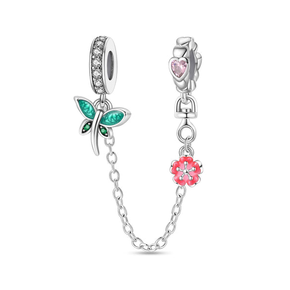 Couple Sun Moon Safety Chain Charm Hanging Beads Diy Jewelry Accessories Bracelet Necklace Silver Plated Dripping Oil Original Design