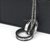 Couple Titanium Steel Electroplated Ball Chain Hiphop Pendant Necklace Trendy Light Luxury Jewelry