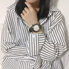 Couple Watch Alloy Case Imitation Leather Strap Square Dial Leisure Style