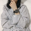 Couple Watch Alloy Case Imitation Leather Strap Square Dial Leisure Style