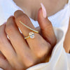 Couple Wedding Ring Copper Geometric Electroplated