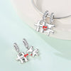 Couple Wings Heart Puzzle Charm Pendant Beads Diy Jewelry Bracelet Accessories Copper Silver Plated Dripping Oil Style