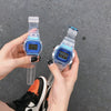 Couple's Electronic Watch Plastic Case Silicone Strap Square Dial Simple Fashionable