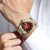Couple's Leisure Quartz Watch With Alloy Case And Stainless Steel Strap
