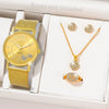 Couple's Leisure Style Alloy Watch With Round Dial